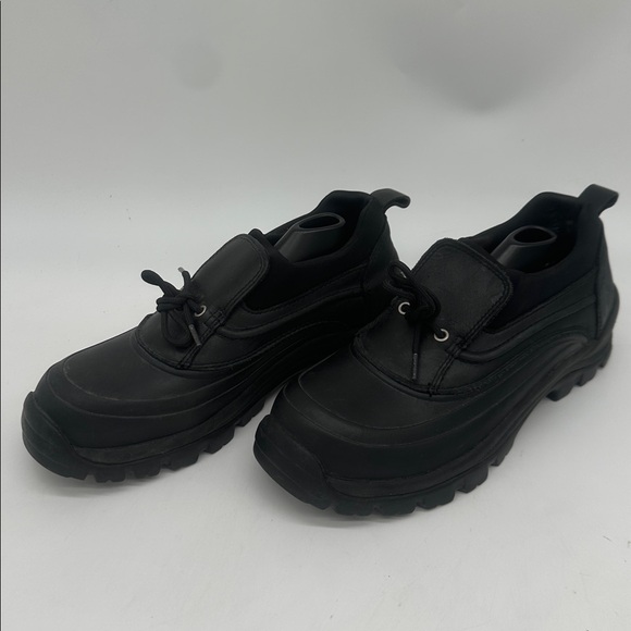 Lands’ End Slip On Duck Boots Women 9.0 D Shoes Black - Picture 8 of 14